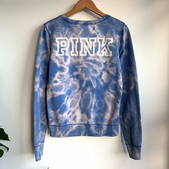 PINK Victoria's Secret Tops - PINK Victoria Secret Peace bleached sweatshirt GUC